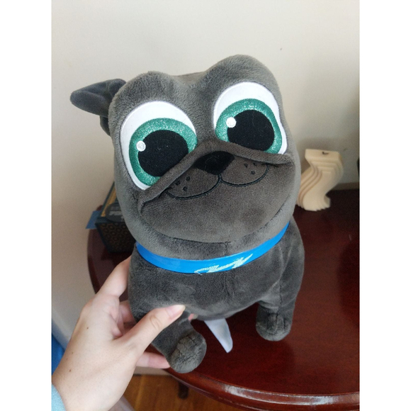 Disney's Puppy Dog Pals Bingo 11" plush grey pug big eyes - Picture 1 of 5